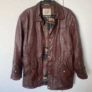 Parfait Vintage Brown Leather Jacket GENUINE LEATHER